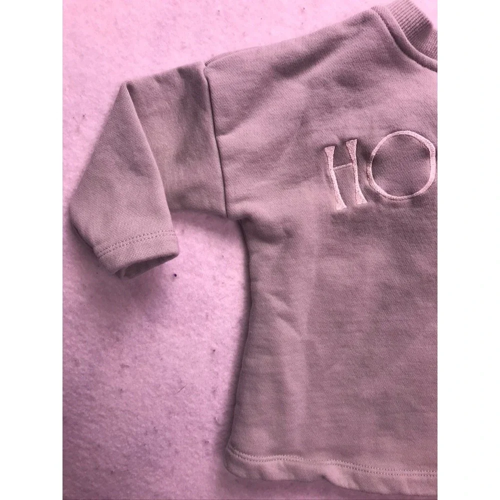Velvet Fawn Henley Sweatshirt Kids 18-24 Sage Green Horseshoe Western‎